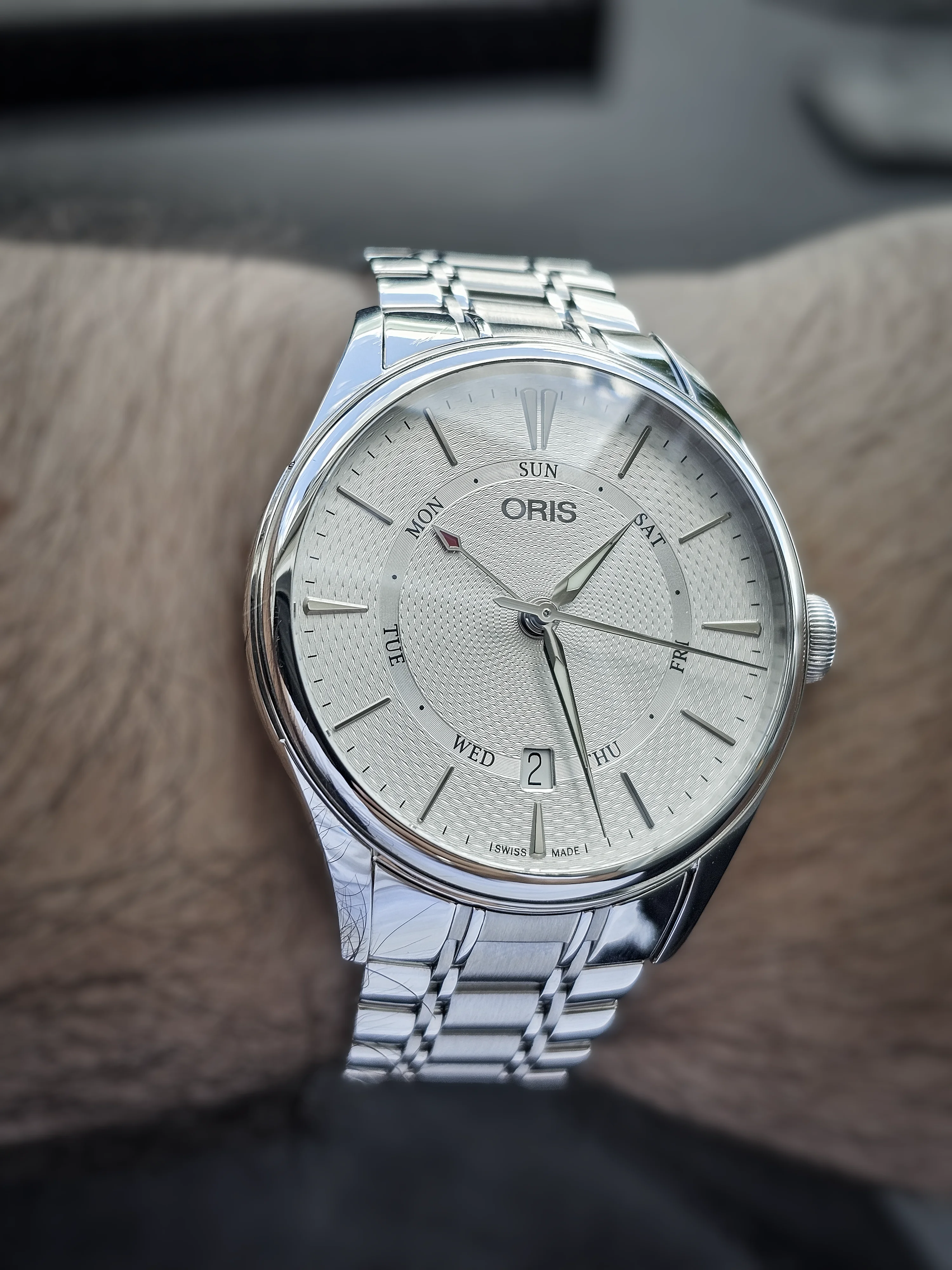 Oris Artelier Pointer Day Date Silver 40mm - 01 755 7742 4051 