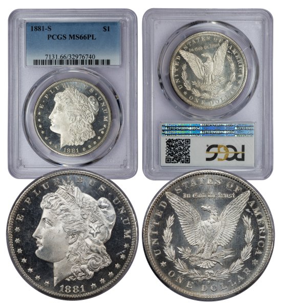 1881-S Morgan Dollar MS66PL - PCGS (32976740) Proof-Like Gem